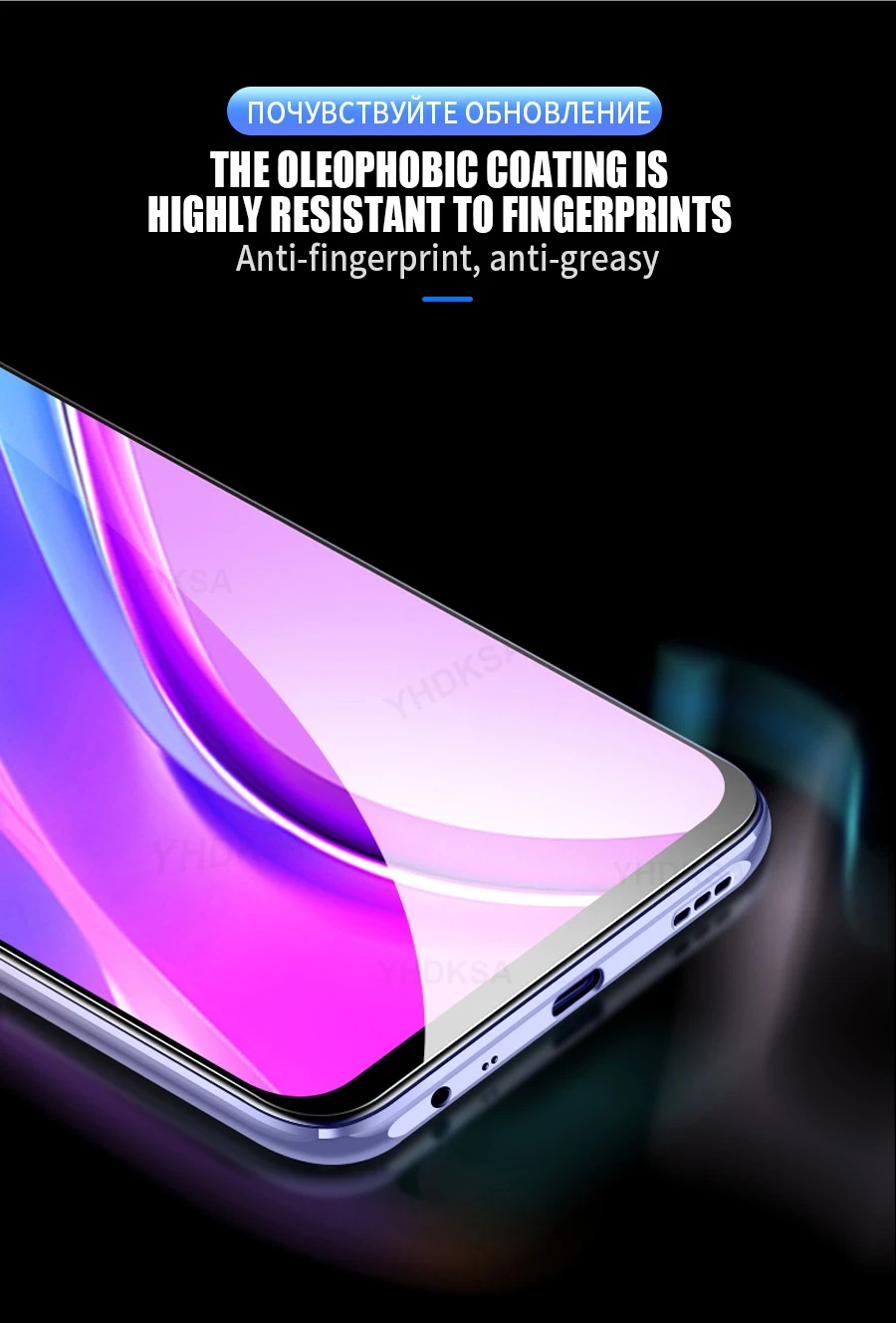 9D Full Kính Bảo Vệ Cho Xiaomi Redmi 9 9A 9C 9T 8 8A Cường Lực Bảo Vệ Màn Hình Redmi Note 7 8 9 10 Pro 8T 9T 9S Kính Phim phone glass protector