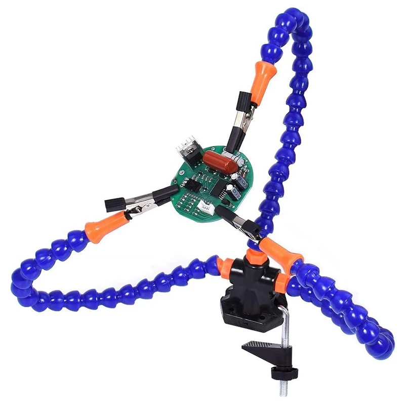 Bench Vise Work Bench Vise Welding Table with 3 Flexible Arms Soldering