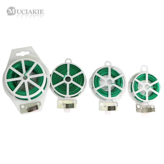 Muciakie 1Pc Garden Twist Tie Újrahasznosítható, Zöld Bevonattal Ellátott Húr Vágó, Erős Növényi Csavarral Kötött Kertészet Zöldség Oltó Rögzítő - Image 3