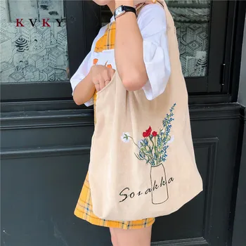 

Ladies Large Capacity Casual Handbag Totes Canvas Teenage Girls School Bags Large Capacity Shopping Bags for Women 2019 Bolsa