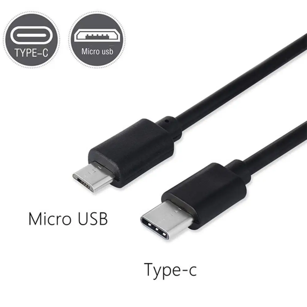 Tipo c (USB C) para micro usb macho sincronização carga otg carregador cabo cabo adaptador para telefone huawei samsung usbc fio|Cabos flexíveis de celular| -