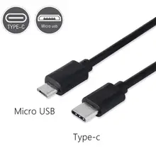Tipo c (USB-C) para micro usb macho sincronização carga otg carregador cabo cabo adaptador para telefone huawei samsung usbc fio