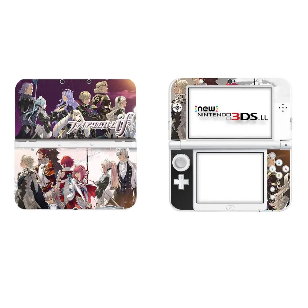 Наклейка с эмблемой огня на весь экран наклейка кожу для нового 3DS XL s LL виниловая