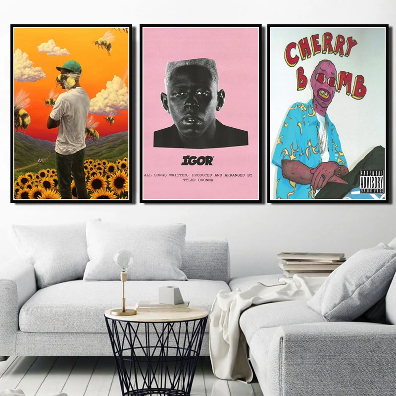 NT118 Tyler the Creator Flower Boy IGOR Rap музыкальный альбом Постер настенная живопись холст