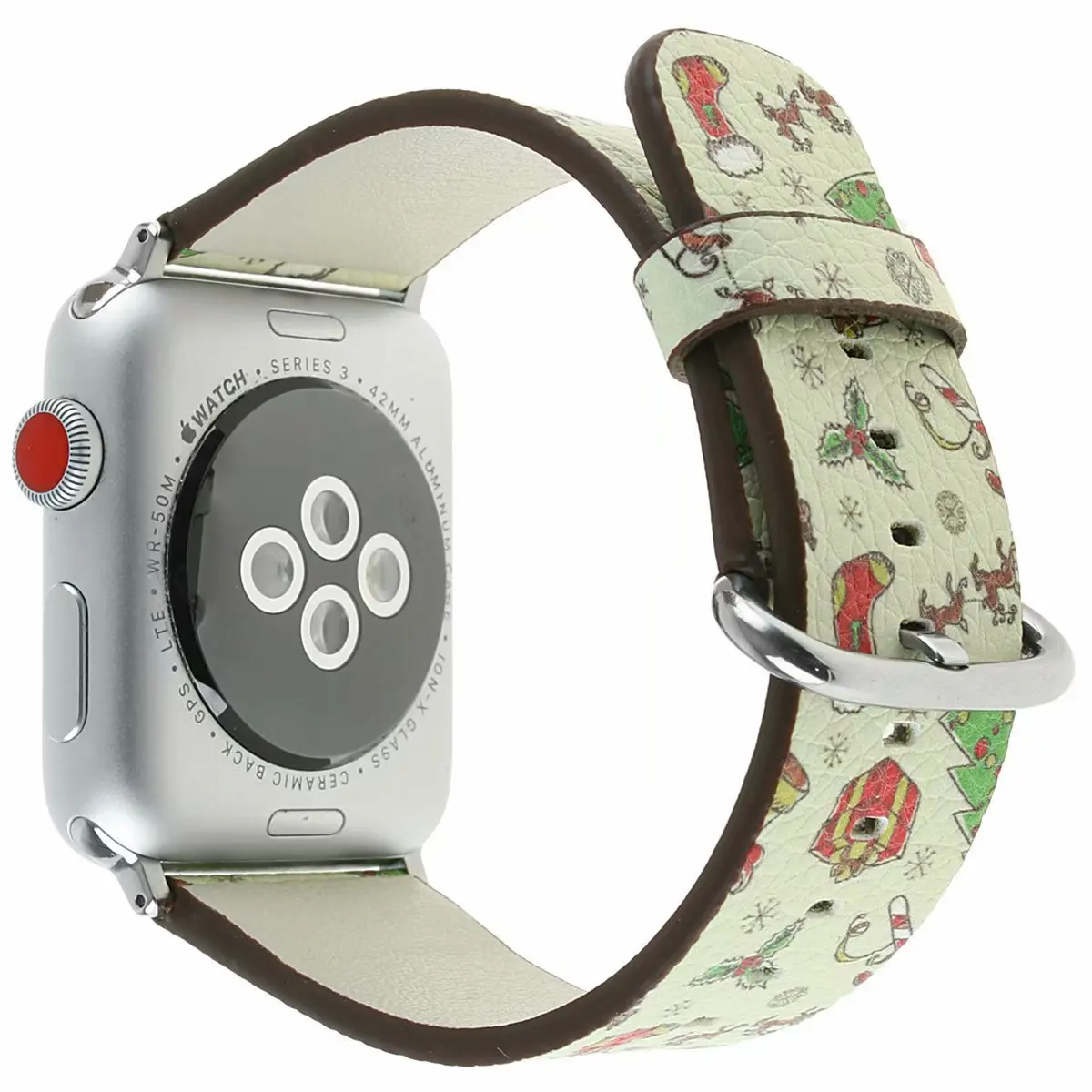С цветочным рисунком для девочек; мини-юбка для Apple watch серии 4, версия 1, 2, 3, ремешок 40 мм 44 кожаный чехол с печатным рисунком ремешок для наручных часов iWatch 38/40/42/42 мм, ремешок на запястье