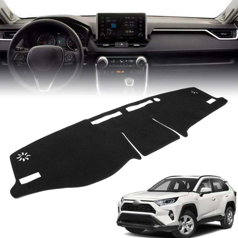 Черный для Toyota RAV4 2019-2020 автомобильный коврик приборной панели LHD | Автомобили и