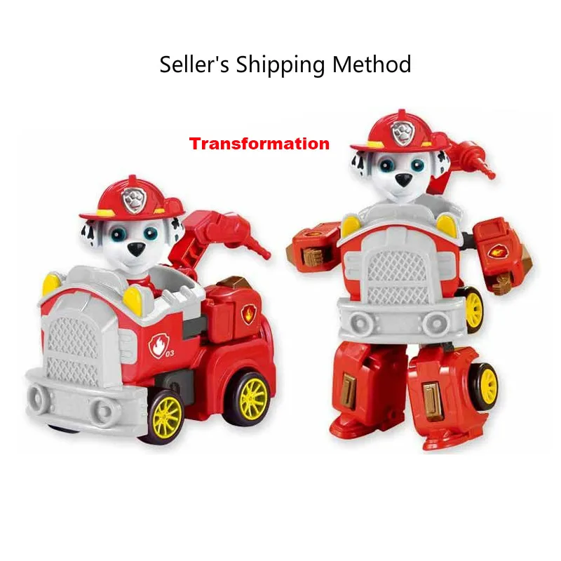 no box Paw Patrol собака Patrulha Canina Аниме Фигурка автомобиля пластиковая фигурка украшения игрушки для детей на день рождения рождественские подарки - Цвет: no box