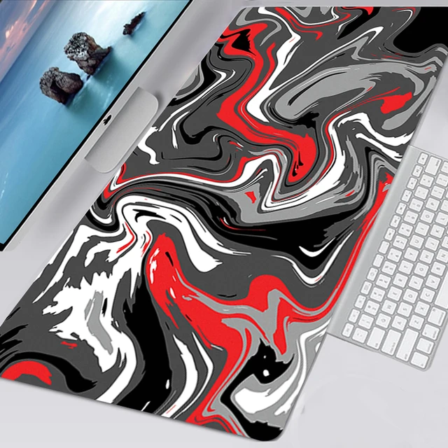 Strata Liquid Marble Large 90x40 Mouse Pad Gaming Accessories Mousepad Gamer  Rubber Carpet Anime Desk Mat 80x30 Tappetino Mouse - AliExpress