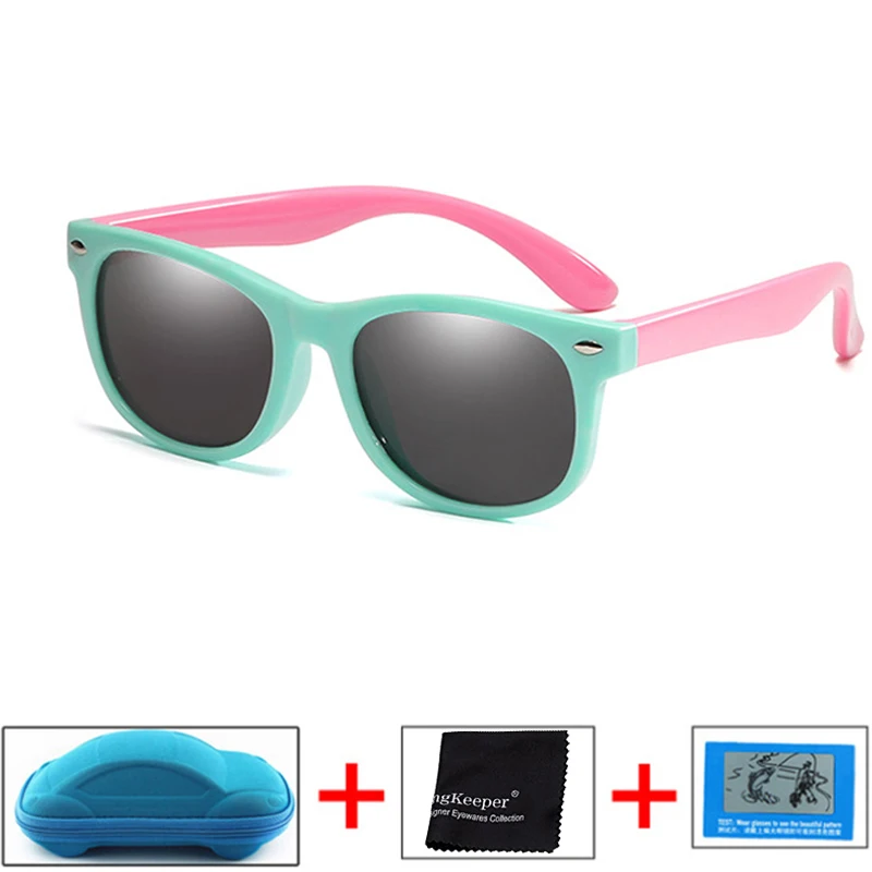 Children Kids Polarized Sunglasses Boys Girl Baby Unbreakable Silicone Safety Sun Glasses UV400 Eyewear Child Shades Oculos