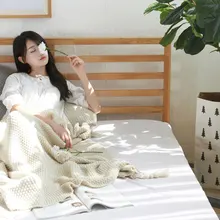 Модное одеяло-накидка, вязаное ковровое одеяло с кисточками, однотонное бежевое серое кофейное одеяло для кровати, дивана, домашний текстиль