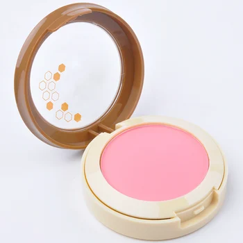 

1 PC Natural Blush Baked Blusher Powder Palette Face Rouge Texture Baked Blush 3 Colors Mineral Blusher Makeup Tool Pink