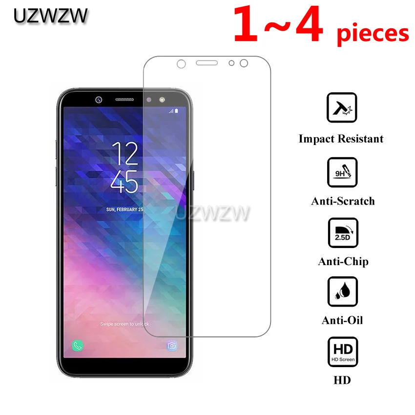 2.5D HD закаленное стекло для samsung Galaxy A6/A6 Plus Защитная пленка для экрана для samsung Galaxy A6 Plus