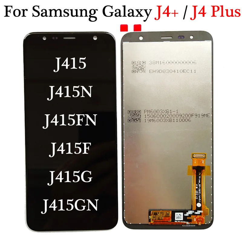 ЖК-дисплей 6 0 дюйма для Samsung J4 + / Plus 2018 J415 J415N J415FN J415F J415G J415GN цифровой