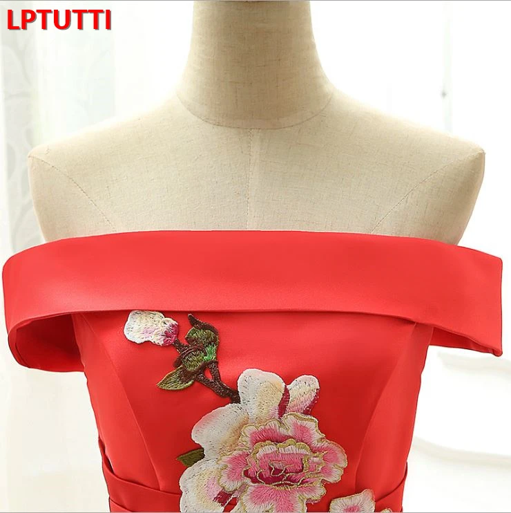 Китайский стиль cheongsam для женщин Элегантный Дата церемония Вечеринка Выпускной платье Формальные торжества события Роскошные Длинные вечерние платья