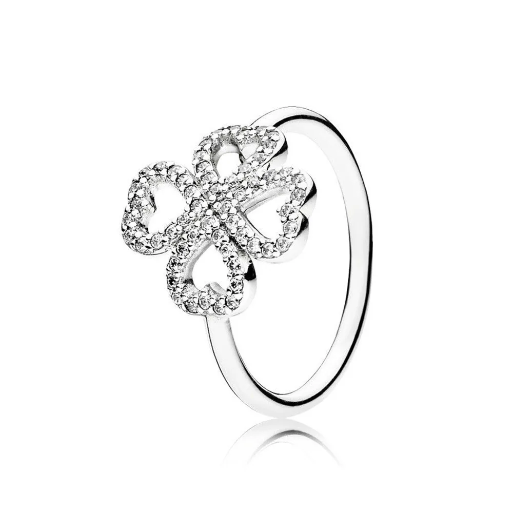 

NEW 100% Sterling silver 1:1 Glamour 190978CZ Petals of Love Ring Original Women wedding Fashion Jewelry 2019