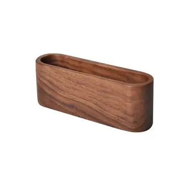 

1pcs Wooden Business Card Holders Note Holder Display Organizer Accessories Holder Card Device Desk Stand Office M8T7