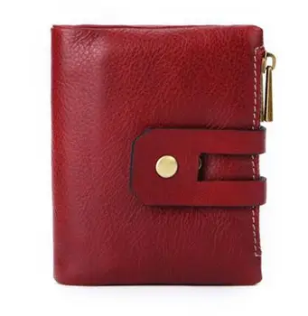 

2019 Fashion Wallet Women Leather Wallets Female Hasp Double Zipper Design Coin Purse ID Card Holder Unisex Slim Wallet