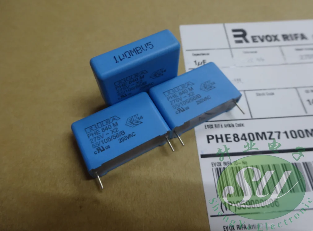 50 шт. RIFA PHE840 серии 1,0 мкФ 275Vac/uf 1 u0 28 мм 105 пленочный конденсатор