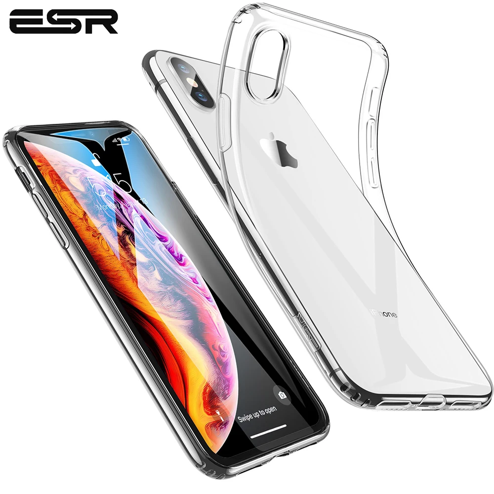 

ESR Case for iPhone XS XR XS Max Transparent Cover Bumper Clear Soft TPU Case Ultra Thin Cover Anti-Knock Coque Case for iPhone