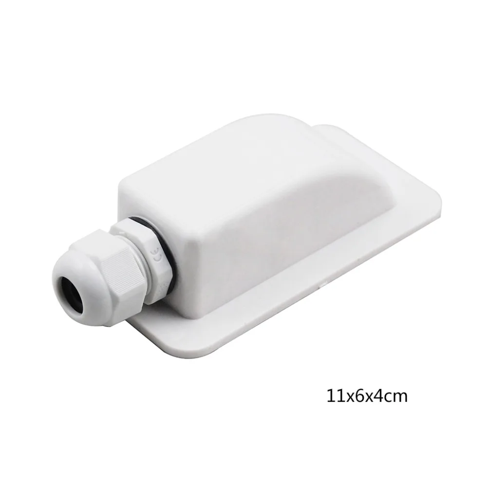 New 1 Pc ABS Solar RV Hunting Stand Roof Duct Cable Entry Round Junction Box White RV Accessories