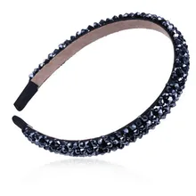 Роскошный корейский модный ободок Девушки Женщины Блестящий художественный камень аксессуары для волос лента для волос головной убор ювелирные изделия обруч для волос