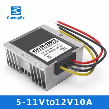 

5-11V to 12V 10A DC DC Converter Step Up Module Power Supply Boost Module 6V to 12V DC Power Supply Converter for Car