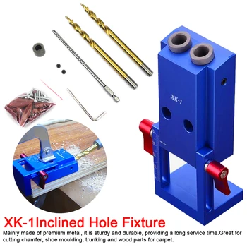 

Mini Locator Set Jig Kit 6/8/10mm Angle Drill Guide Set Hole Puncher Locator Jig Drill Bit Set For DIY Carpentry Tools