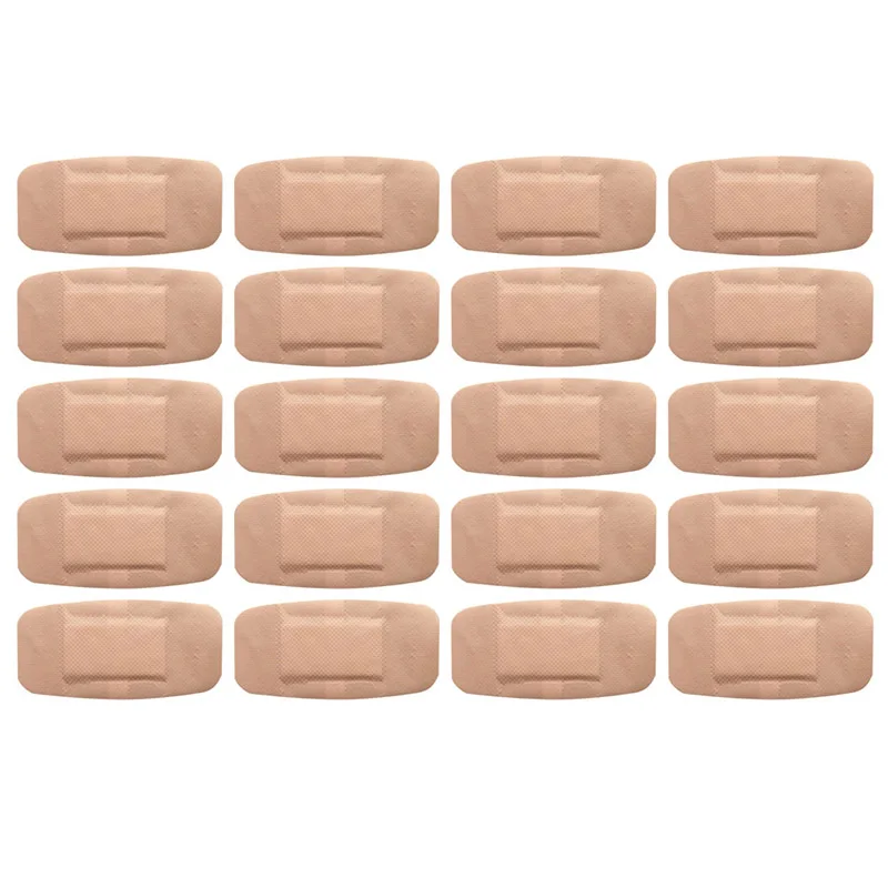 Tirita de yeso impermeable para heridas, Kit de primeros auxilios para viaje en casa, Kits de emergencia, 20 piezas, 50x100mm