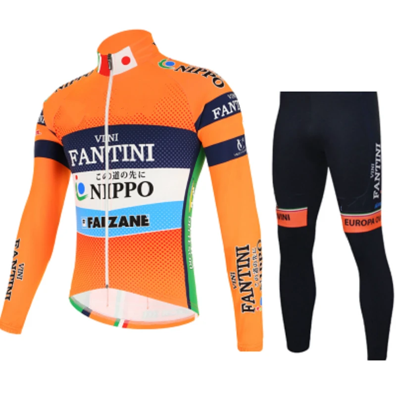 VINI Team Pro длинный рукав Велоспорт Джерси набор комбинезон ropa ciclismo велоодежда MTB велосипед Джерси Униформа мужская одежда - Цвет: Cycling set