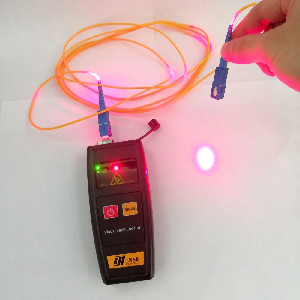 30mW 22-25KM Fiber Optic Light Laser Source Cable Fault Locator Finder Tester 