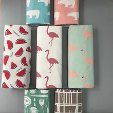 Новое поступление хлопковый текстиль с принтом тканая Ткань для шитья льняная хлопчатобумажная ткань для текстильной водостойкая скатерть