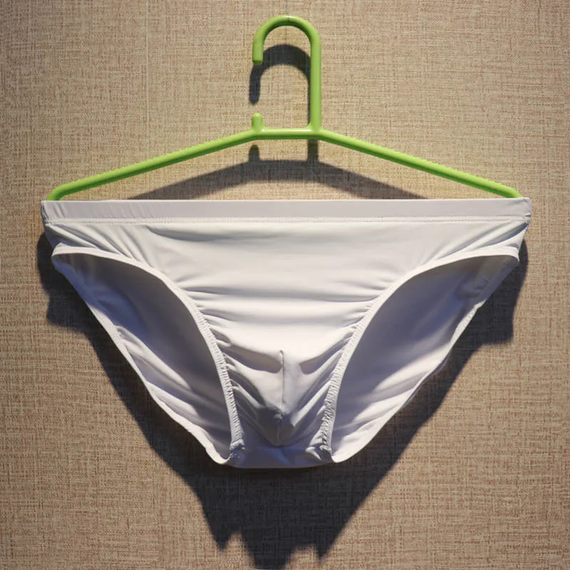 New soft ice silk men's underwear briefs men's youth and middle aged