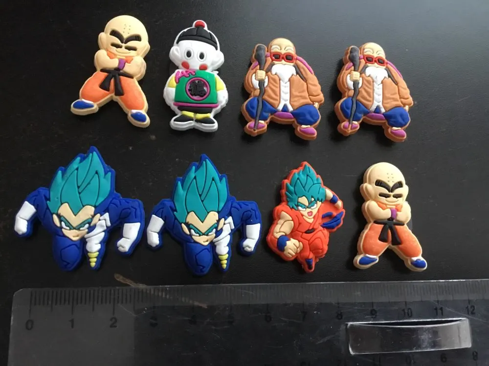 1 шт. Dragon Ball фигурка из мультфильма ПВХ обувь Подвески Аксессуары пряжки подходят браслеты Croc JIBZ детский подарок