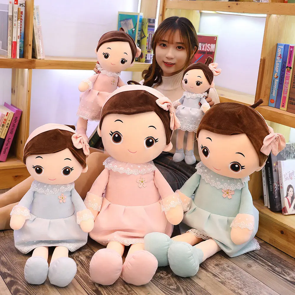 Lovely flower skirt doll humanoid girl plush toy birthday present hold pillow sleep female | Игрушки и хобби