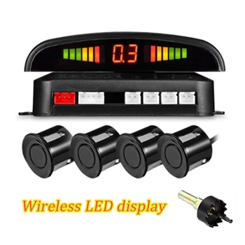

Auto wired LED Car Parking Radar Monitor Detector System Reversing Radar car accessories XZ-83
