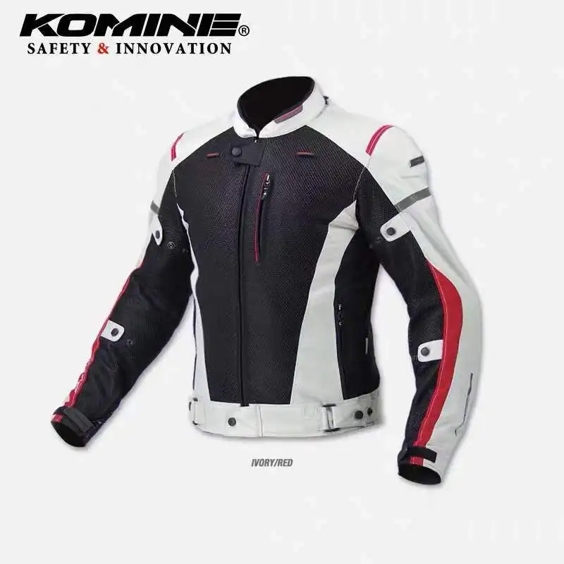Komine jk-069 Автомобильная гонка мотоциклетная куртка анти-осенняя дышащая мужская косуха дорожная гоночная с CE защитной шестерней