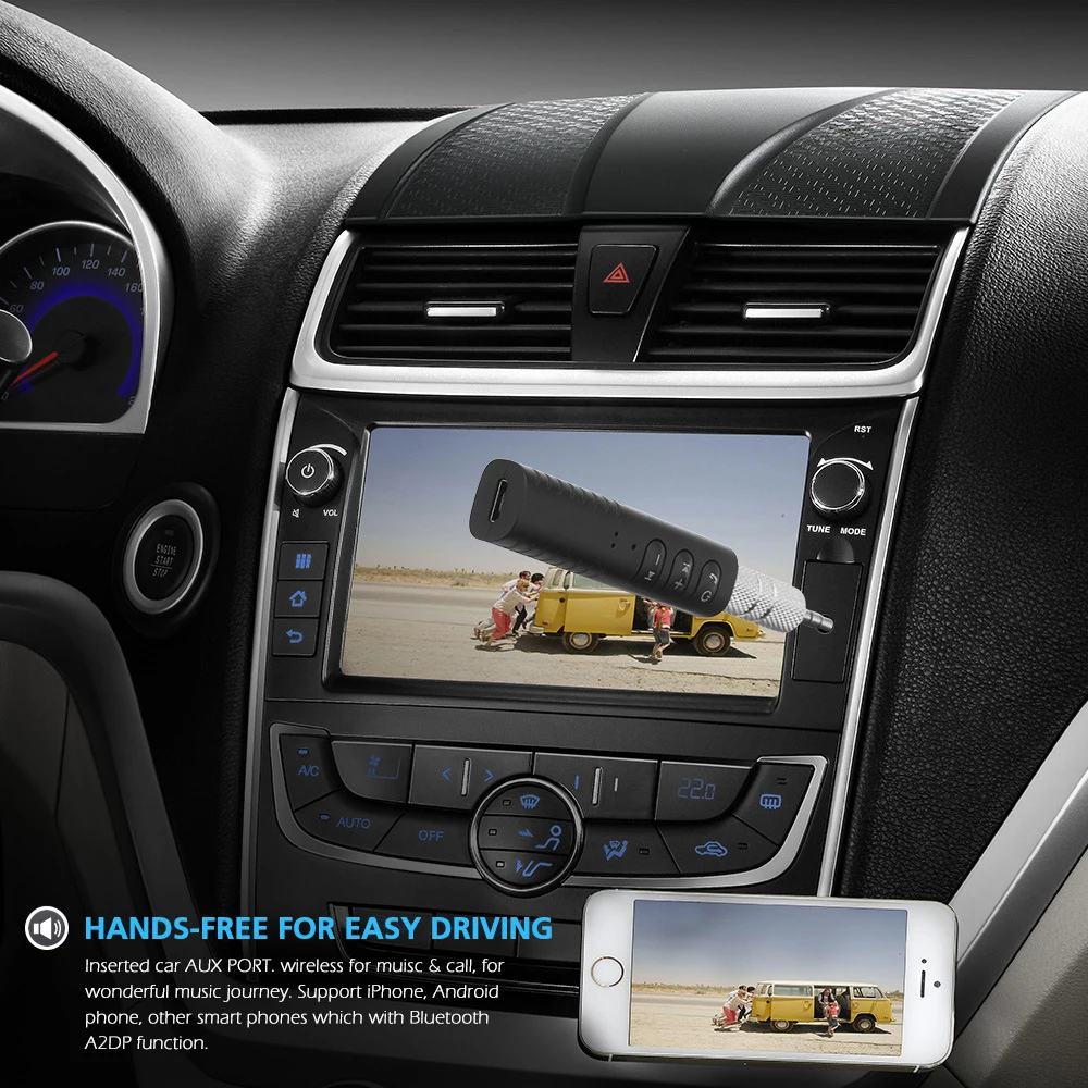 Bluetooth приемник AUX автомобильный беспроводной аудио адаптер 3,5 мм разъем музыка Bluetooth передатчик громкой связи для приемники для автомобиля Наушники