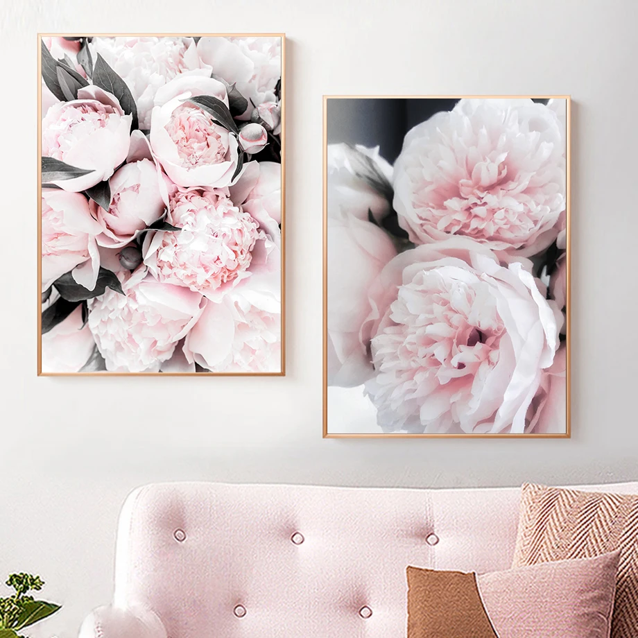 Cherry-Blossoms-Peony-Carnation-Flower-Mountain-Nordic-Posters-And-Prints-Wall-Art-Canvas-Painting-Wall-Pictures (1)