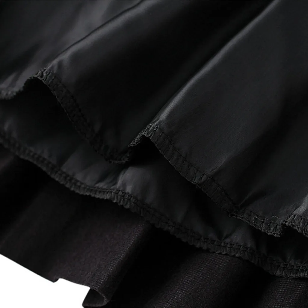 Зимняя Осенняя плотная плюс плиссированная сатиновая юбка женская плиссированная мини-юбка с высокой талией облегающие теннисные юбки школьные каникулы