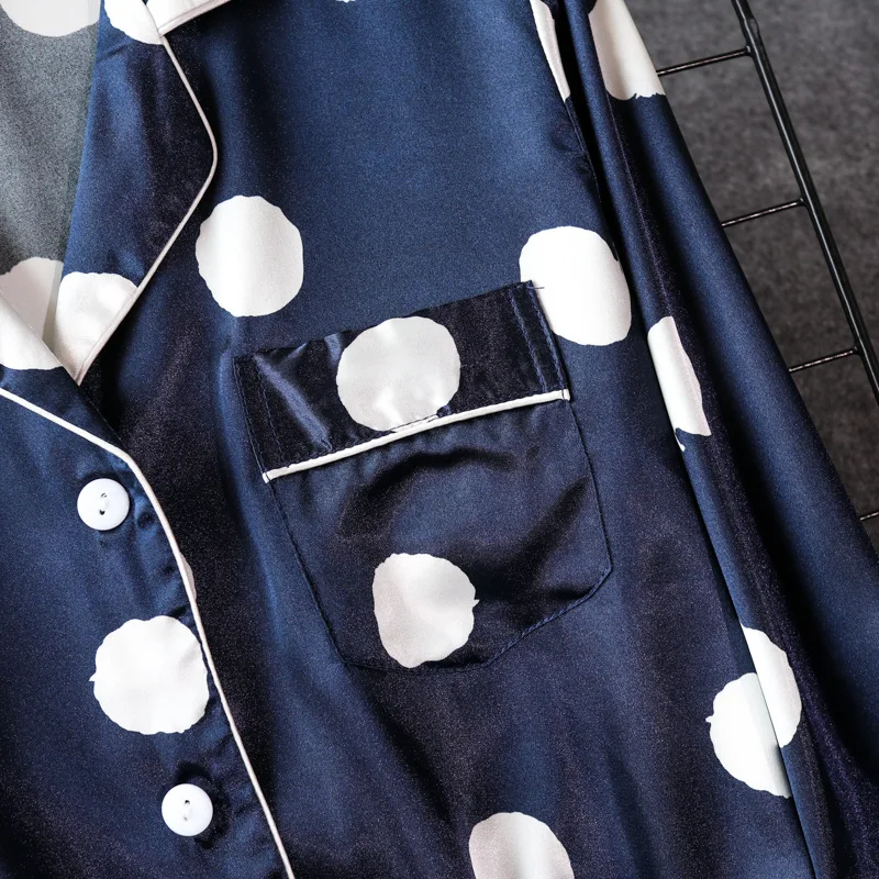 Темно-синий, пикантный женский шелковистый халат для спальни, короткая ночная рубашка для сна, Женская домашняя одежда, ночная рубашка, банный Халат