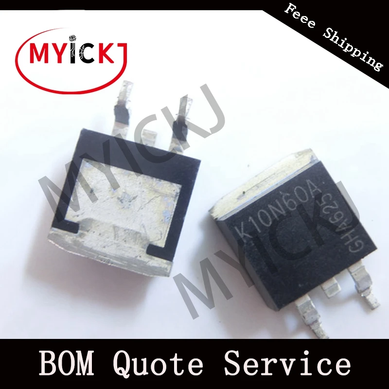 10 шт. K10N60A TO-263 600V n-канальный блок питания MOSFET IC чип