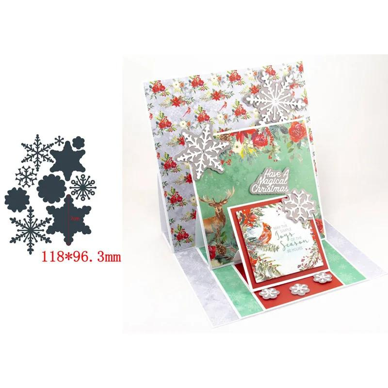 

Winter Christmas Snowflake Graceful Decora Metal Cutting Dies Scrapbooking Album Paper DIY Cards Crafts Embossing Dies New 2019