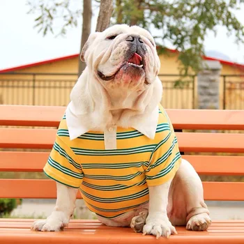 

Pet Dog T-shirt Summer Cool Vest Clothes For Small Medium Large Dogs French English Bulldog Teddy Chihuahua Pug Corgi WSC05