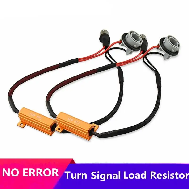 

1156 BA15S P21W canbus PY21W Car Canceller Decoder LED Load Resistor 12V 50W 6ohm No Flickering Decoder