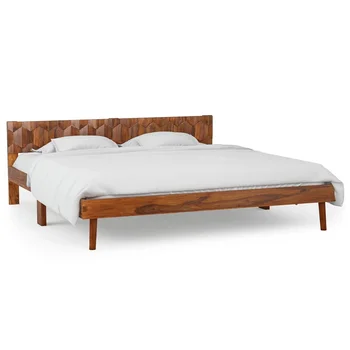 

vidaXL Bed Frame Solid Sheesham Wood 180x200 cm