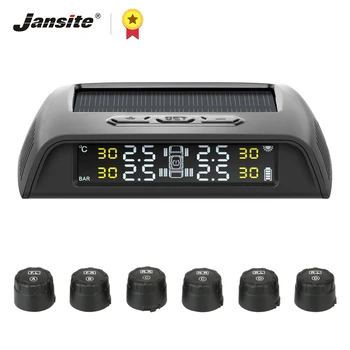 

Jansite TPMS Truck Alarm Tire Pressure Sensor Monitoring System solar power Auto Security alarm Pressure control system 6 sensor