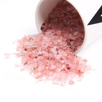 

20 G 50G 100G Natural Watermelon Stone Beads Undrilled Chips Beads 3-5 mm Gravel Beads For DIY Making Jewelry Planting Decor