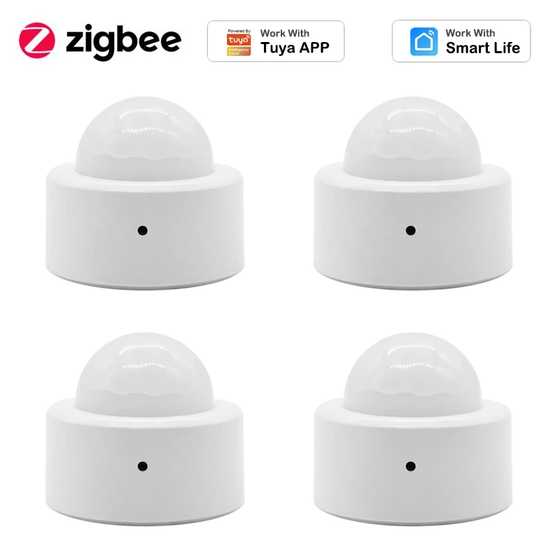 Zigbee-Sensor de movimiento del cuerpo humano para Tuya Smart life APP, Detector de movimiento corporal inalámbrico PIR, detección de automatización del hogar por teléfono, 3,0