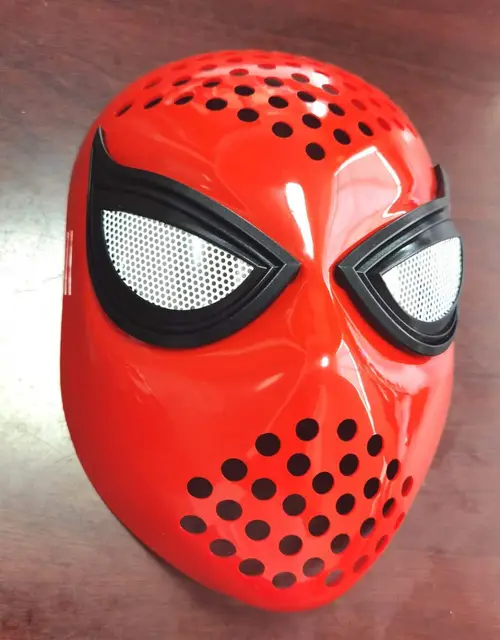 Spider Homecoming Man Far From Home Iron Spider Faceshell Cosplay Mask Helmet Costume Accessory Elastic Straps Red Black Mask Red