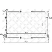 Радиатор системы охлаждения мКПП\ Subaru Legacy II 2.0i 95-98 ST